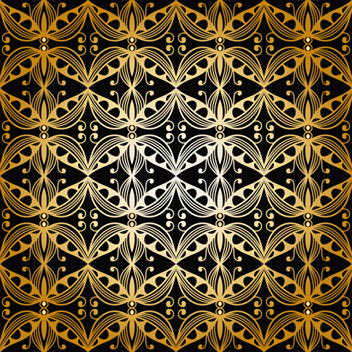 luxurious gold pattern seamless vector background 06 seamless pattern luxurious gold pattern background   