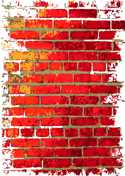 Brick wall Object backgrounds vector graphics 04 wall brick   