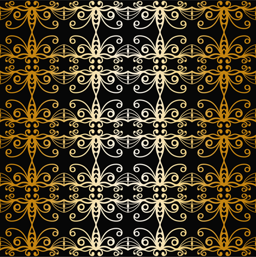 luxurious gold pattern seamless vector background 04 seamless pattern luxurious gold pattern background   
