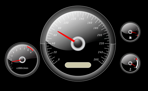 Different Car dashboard design vector 01 different dashboard car   