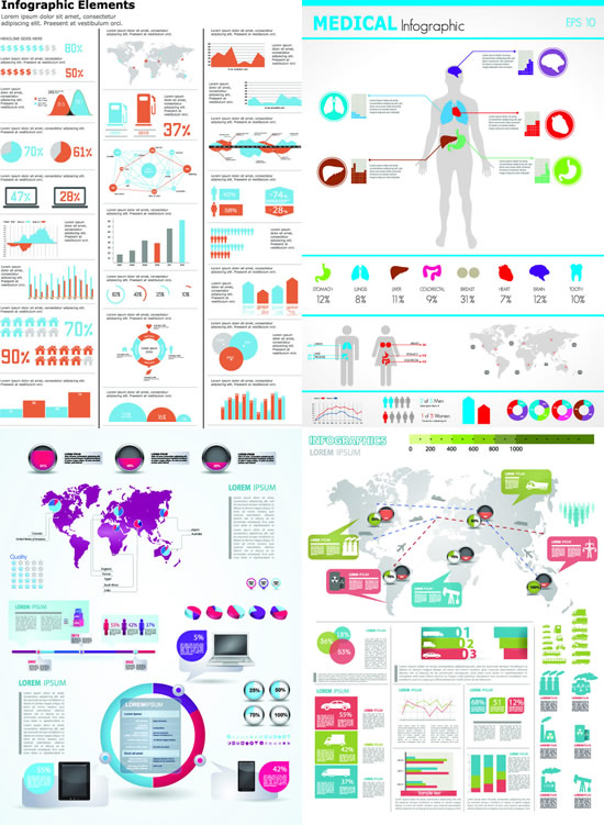 Analysis of information graphics vector Graphic trend chart statistics flag picture pie chart percentage map human organs human histogram Chart analysis arrow aircraft   