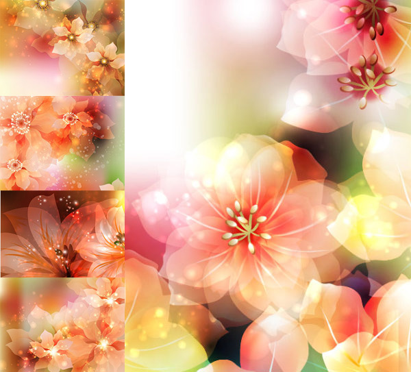 Dream flower background vector Graphic flowers dream background   