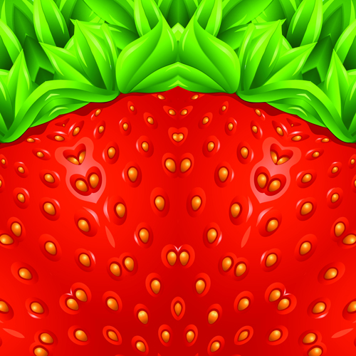 Strawberry summer background vector material 02 summer strawberry background vector background   