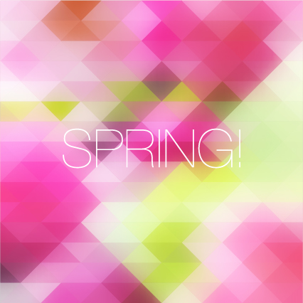 Spring colorful geometric shapes background 01 spring Geometric Shapes colorful background   