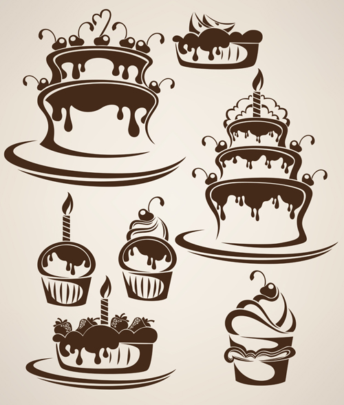 Hand drawn chocolate logos vector material 01 logos hand drawn chocolate   