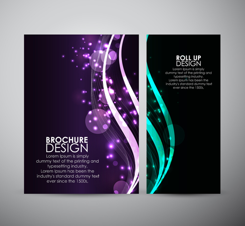 Bright brochure cover abstract design vector 02 cover brochure bright abstract   