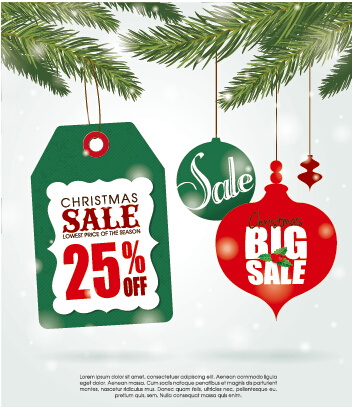 Big sale christmas creative background vector 01 creative christmas big sale background   