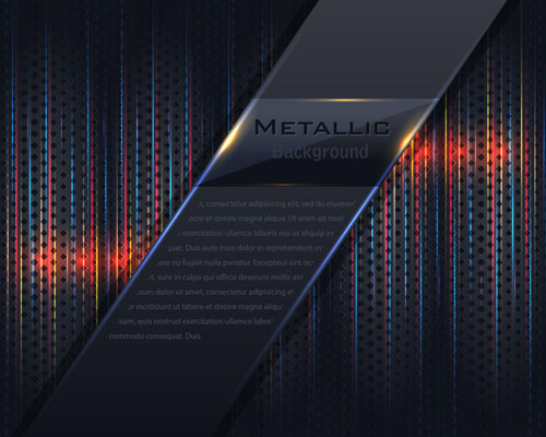 Modern metal business background vector 02 modern metal business background   