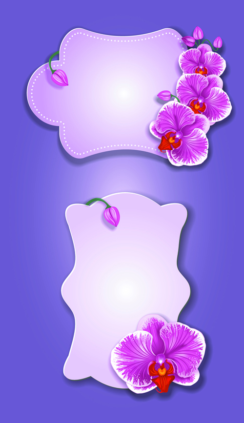 Flower and labels vector 03 labels label flower   