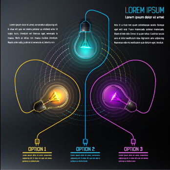 Bulb idea black business template vector 07 Idea business template business bulb black   