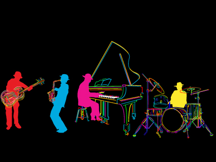 Color lines Musical instruments vector 04 musical instruments musical music lines instruments color   