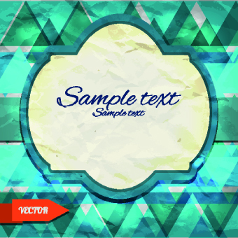 Abstract tangram with frame background vector 03 Tangram background vector background abstract   