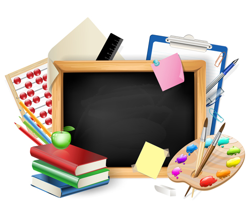 School supplies elements background vector 01 supplies school elements element background vector background   