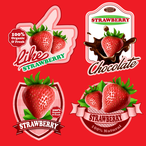 Fresh fruits labels shiny vector 02 shiny labels fruits fresh   