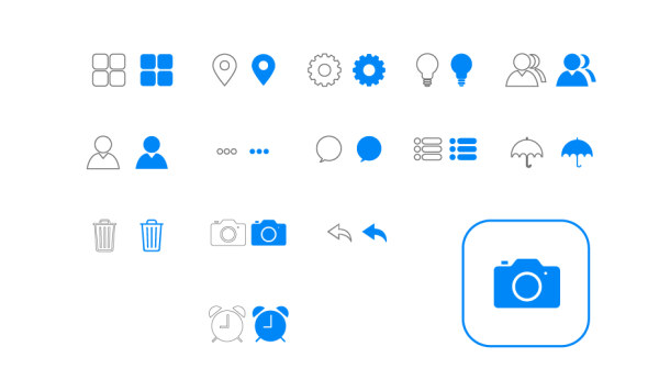 IOS7 commonly blue icons vector ios icons icon Commonly common 7   