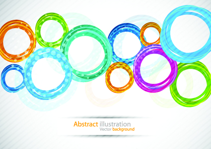 Colorful circles backgrounds art 03 colorful circle   