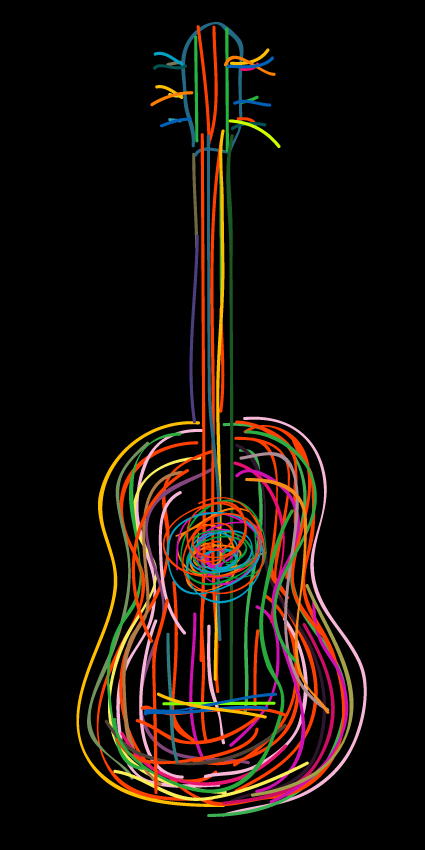 Color lines Musical instruments vector 02 musical instruments musical music lines instruments color   