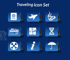 Different Traveling icon vector set traveling icon different   