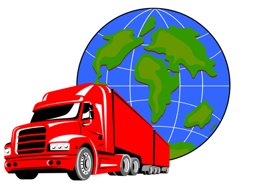 Set of World logistic design vector material 05 world material logistic   