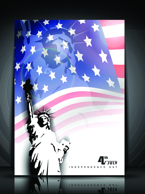 Independence Day July 4 design elements vector 05 July 4 Independence Day elements element   