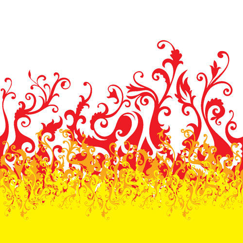 Set of Abstract Fire vector background 08 fire abstract   