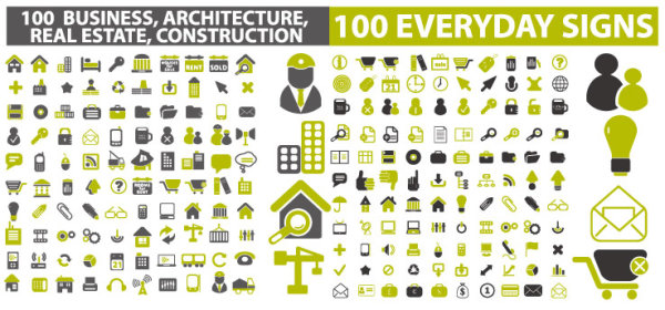 Architectural Creative icons vector theme icon architectural   