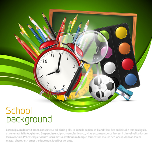 School supplies elements background vector 03 supplies school elements element background vector background   