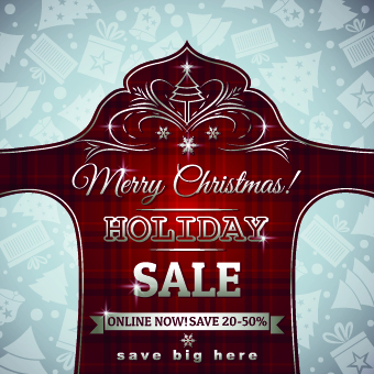 Christmas big sale creative design vector background set 02 Vector Background creative christmas big sale background   