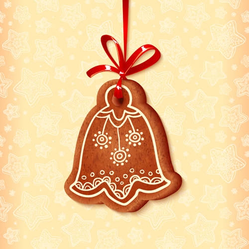 Cute cookie christmas ornament vector 04 ornament Cookie christmas   