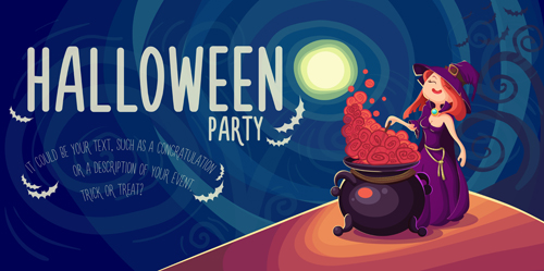 Halloween party poster design creative vector 01 poster design poster party halloween creative   