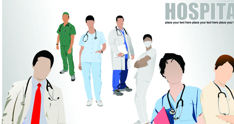 Doctor design elements vector 03 elements element doctor   