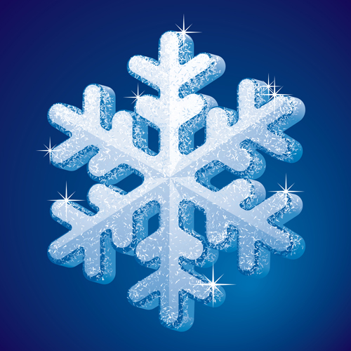 Delicate snowflake christmas illustration vector 02 snowflake design delicate christmas   
