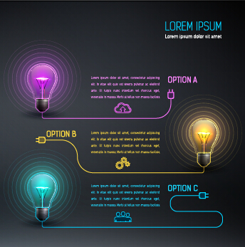 Bulb idea black business template vector 04 Idea business template business bulb   