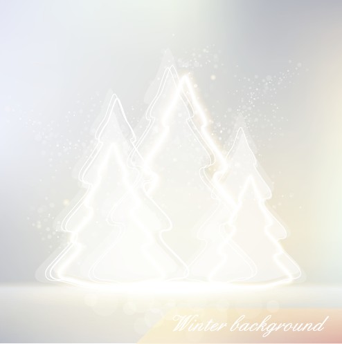 Winter design elements vector background 01 winter elements element   