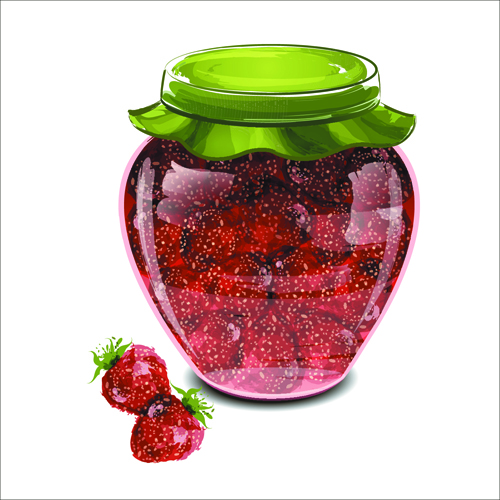 Glass jam jar creative design vector 01 jar jam glass creative   