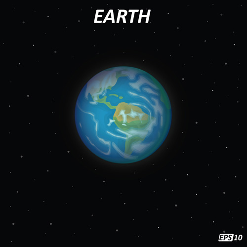 Earth art background vector earth background   