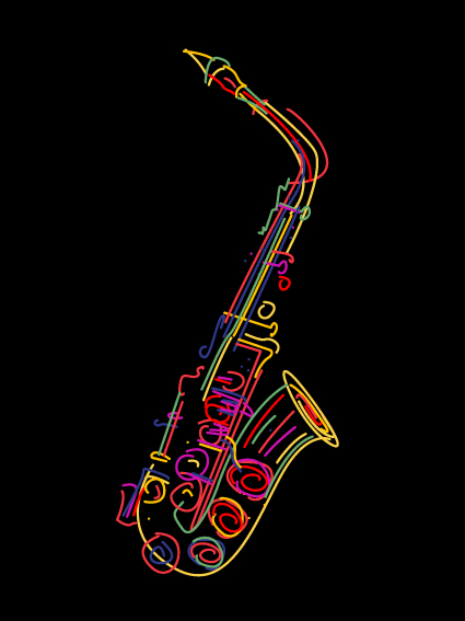 Color lines Musical instruments vector 01 musical instruments musical music lines color   