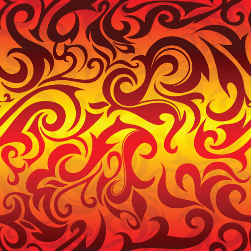 Set of Abstract Fire vector background 07 fire abstract   