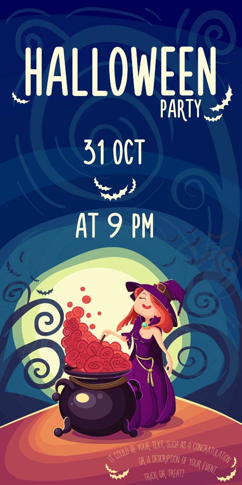 Halloween party poster design creative vector 03 poster design poster party halloween creative   