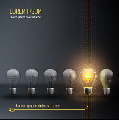 Bulb idea black business template vector 03 Idea business template business black   