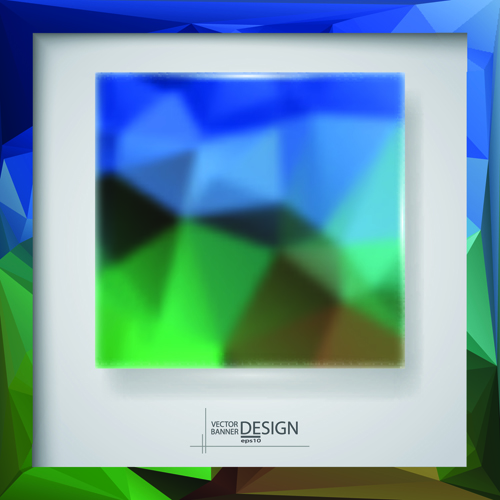 Blurs glass with polygonal backgrounds vector 03 polygonal blurs backgrounds   