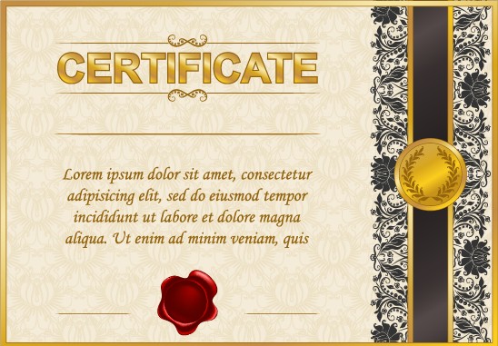 Excellent certificate and diploma template design 03 Excellent diploma certificate   