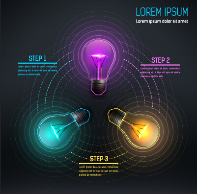 Bulb idea black business template vector 06 Idea business bulb black   