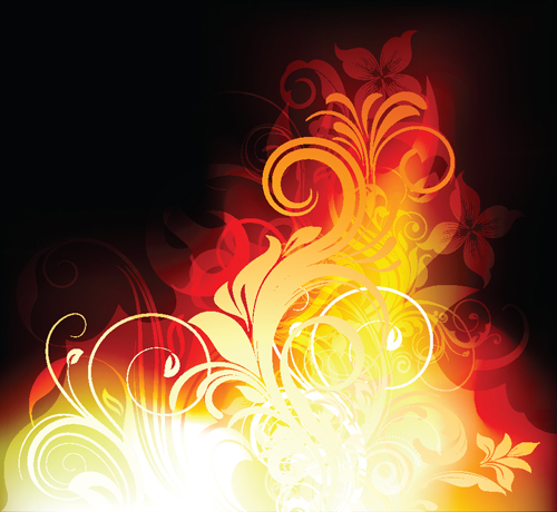 Set of Abstract Fire vector background 06 fire abstract   