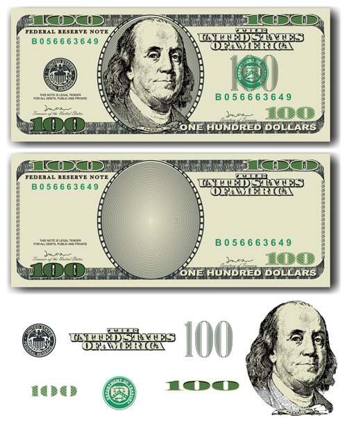 Various money design elements vector 04 Various money elements element   