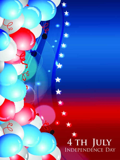 Independence Day July 4 design elements vector 06 July 4 Independence Day elements element   