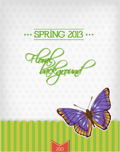 Butterflies and spring background vector 01 spring butterflies background   