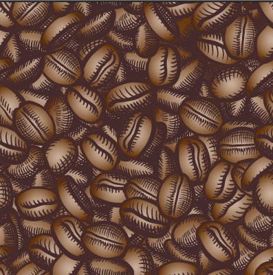 Creative coffee beans pattern vector grephics 02 pattern vector pattern coffee beans coffee   