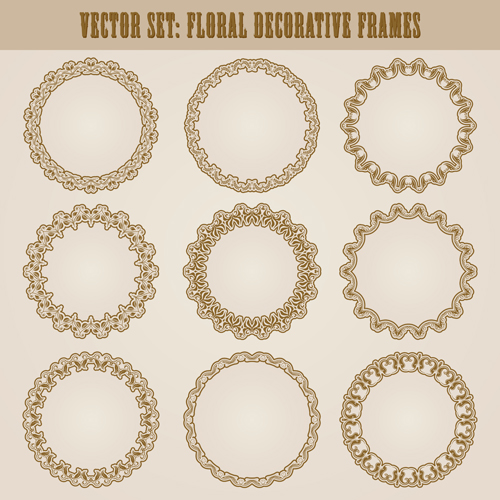 Vintage floral decorative frames vector 04 vintage frames decorative frame decorative   