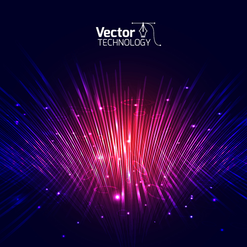 Colored glow tech vector background 03 Vector Background tech colored background   